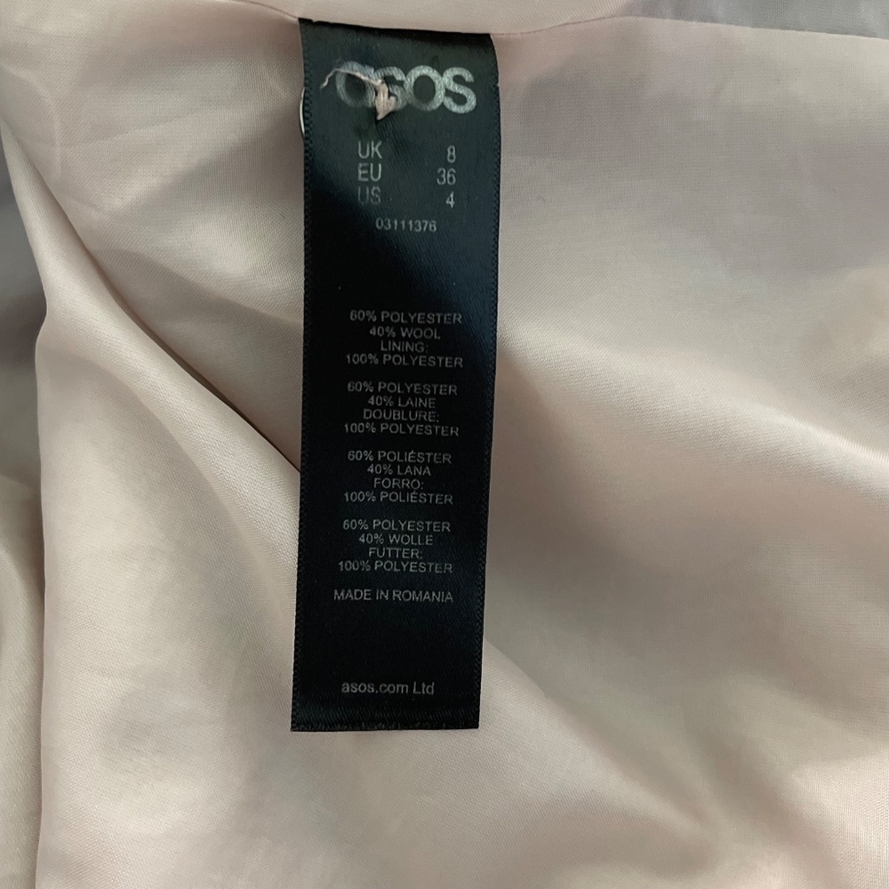 Unique ASOS Dusty Pink Maxi Coat - Picture 6 of 7